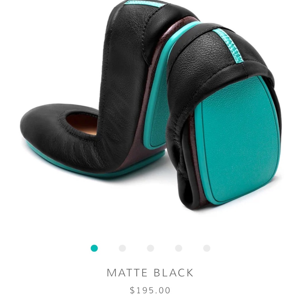 Tieks Black Flats Sleek Comfortable Loafers